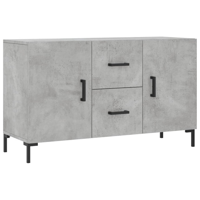 skænk 100x36x60 cm konstrueret træ betongrå