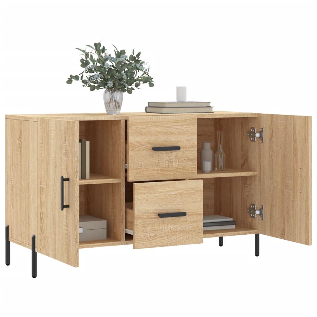 skænk 100x36x60 cm konstrueret træ sonoma-eg