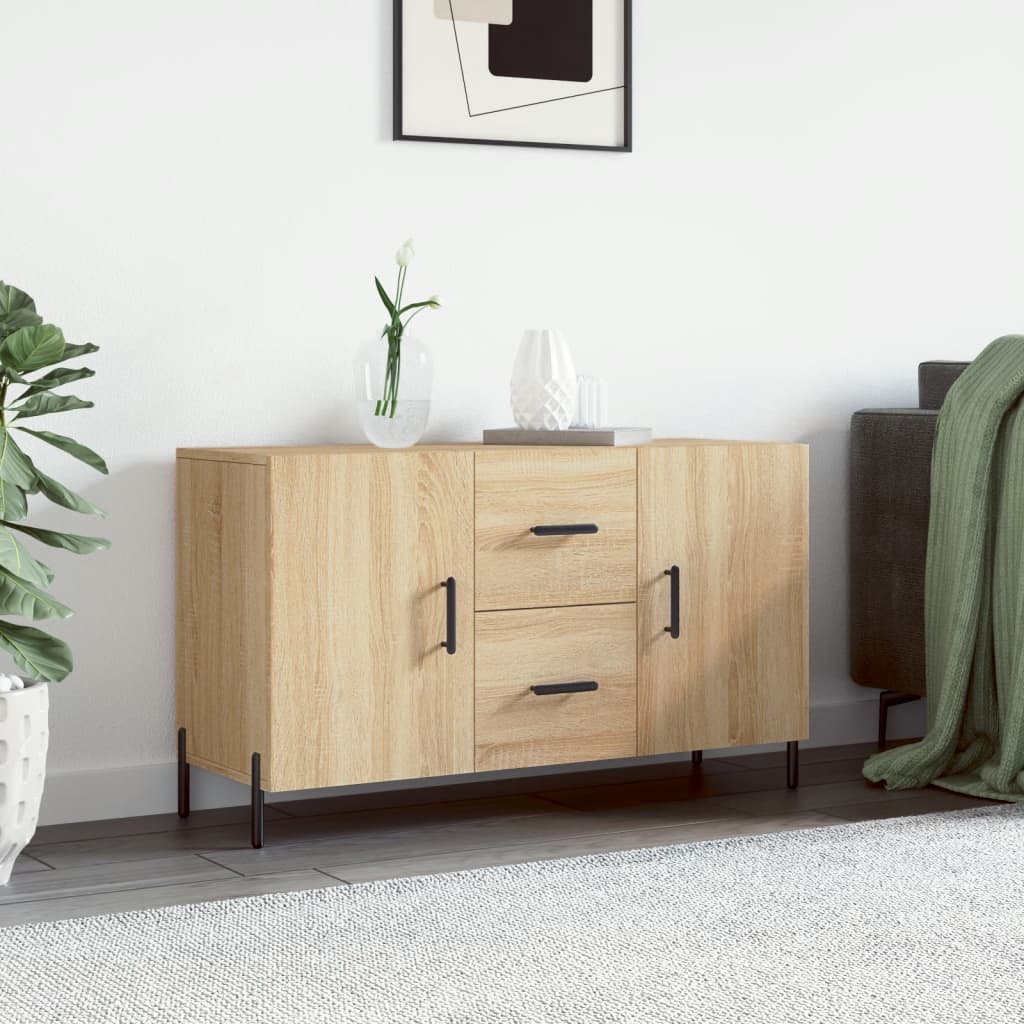 skænk 100x36x60 cm konstrueret træ sonoma-eg