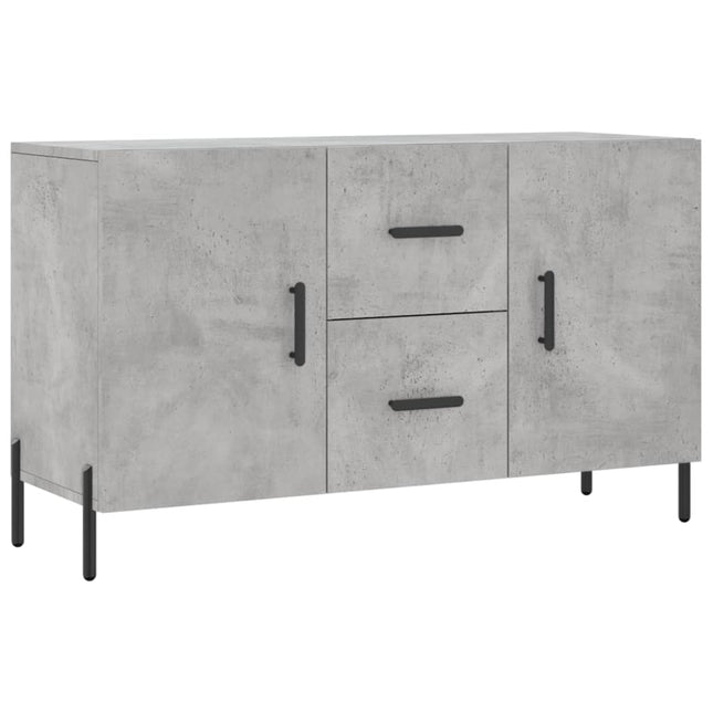 skænk 100x36x60 cm konstrueret træ betongrå