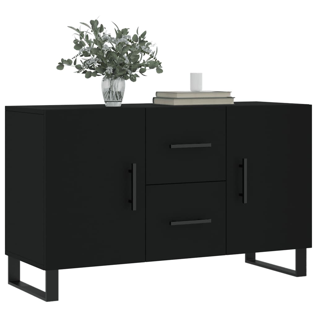 skænk 100x36x60 cm konstrueret træ sort