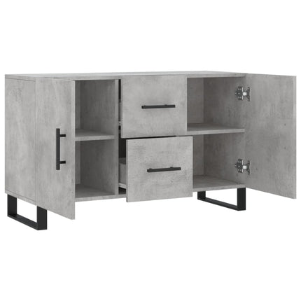 skænk 100x36x60 cm konstrueret træ betongrå