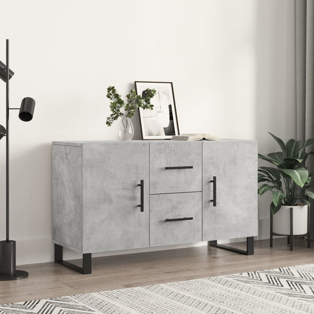 skænk 100x36x60 cm konstrueret træ betongrå