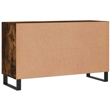 skænk 100x36x60 cm konstrueret træ røget egetræsfarve