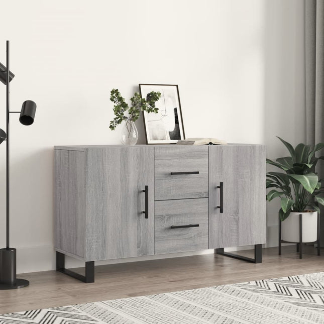 skænk 100x36x60 cm konstrueret træ grå sonoma-eg