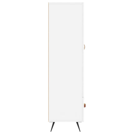 skab 69,5x31x115 cm konstrueret træ hvid