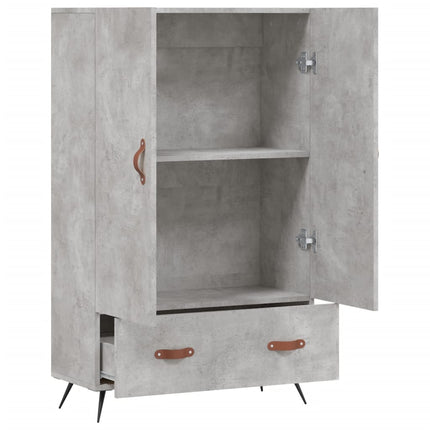 skab 69,5x31x115 cm konstrueret træ betongrå