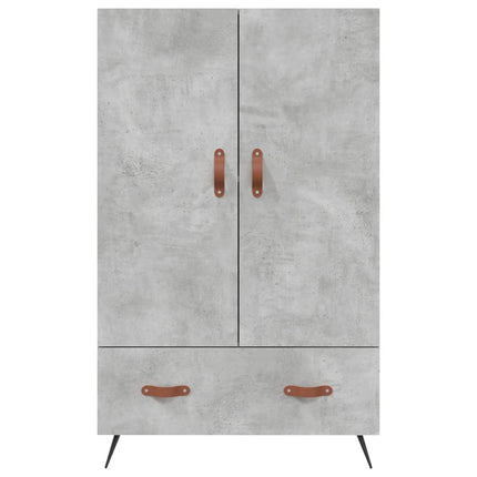 skab 69,5x31x115 cm konstrueret træ betongrå