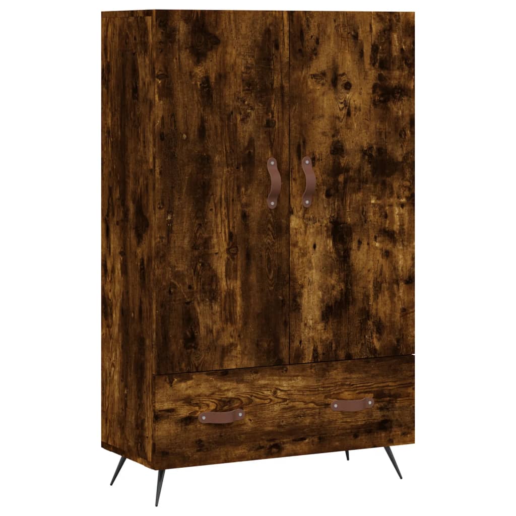 skab 69,5x31x115 cm konstrueret træ røget sonoma-eg