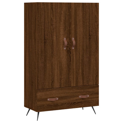 skab 69,5x31x115 cm konstrueret træ brun sonoma-eg