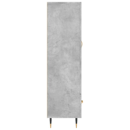 skab 69,5x31x115 cm konstrueret træ betongrå
