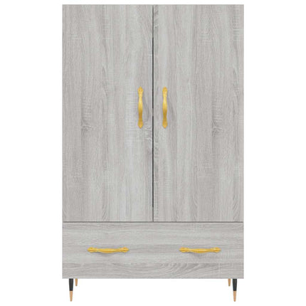 skab 69,5x31x115 cm konstrueret træ grå sonoma-eg