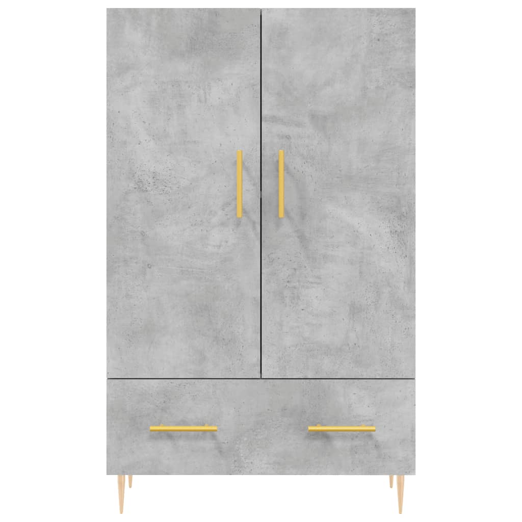 skab 69,5x31x115 cm konstrueret træ betongrå