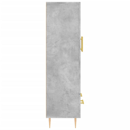 skab 69,5x31x115 cm konstrueret træ betongrå
