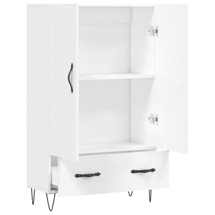 skab 69,5x31x115 cm konstrueret træ hvid