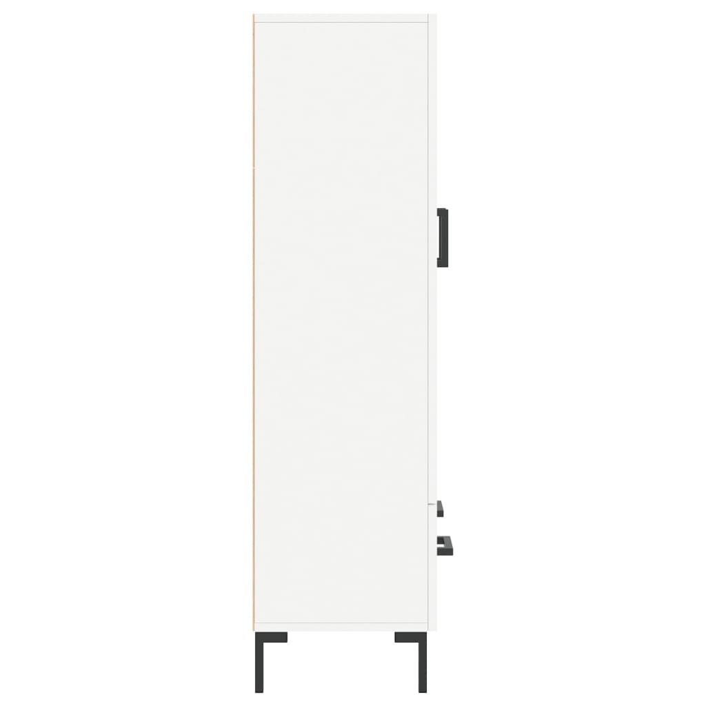 skab 69,5x31x115 cm konstrueret træ hvid
