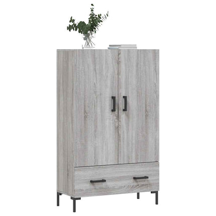 skab 69,5x31x115 cm konstrueret træ grå sonoma-eg