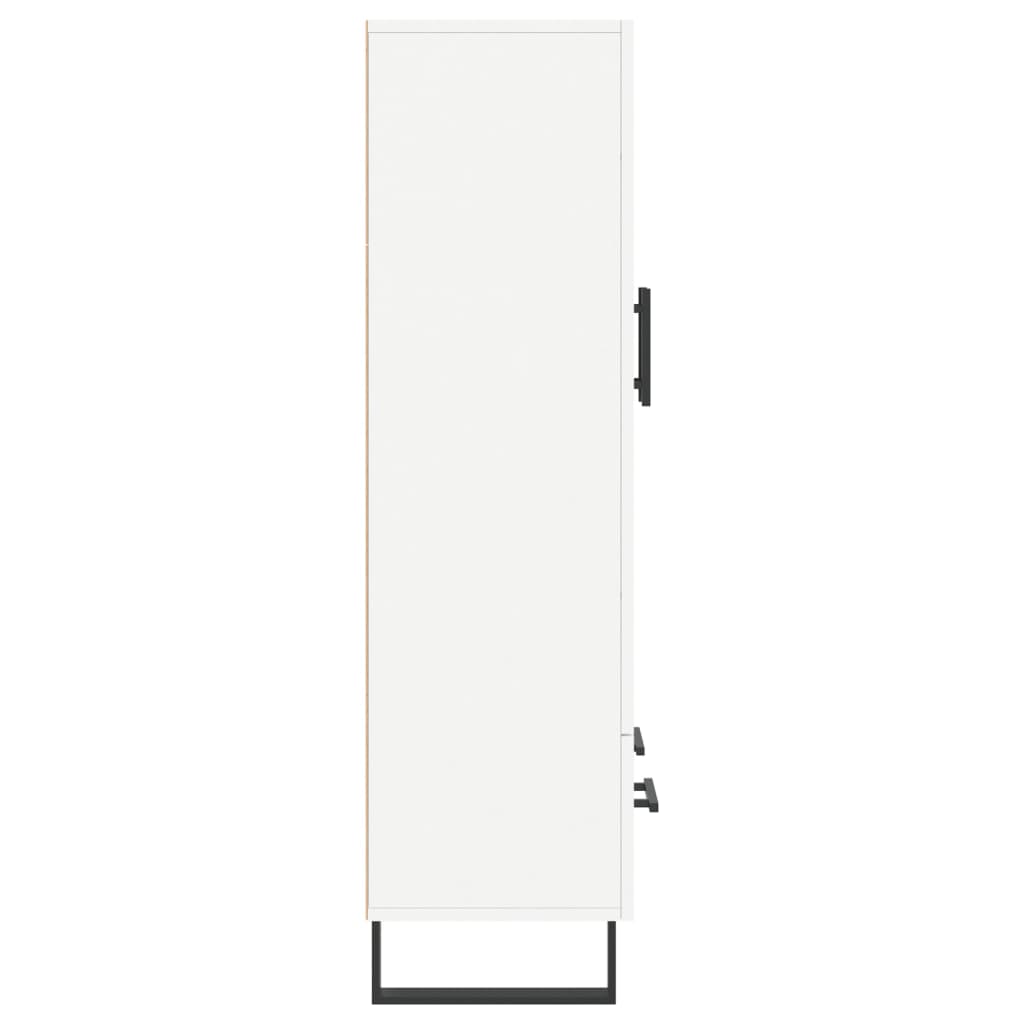 skab 69,5x31x115 cm konstrueret træ hvid
