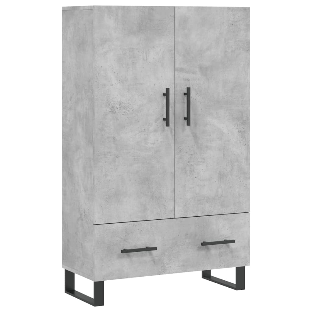 skab 69,5x31x115 cm konstrueret træ betongrå