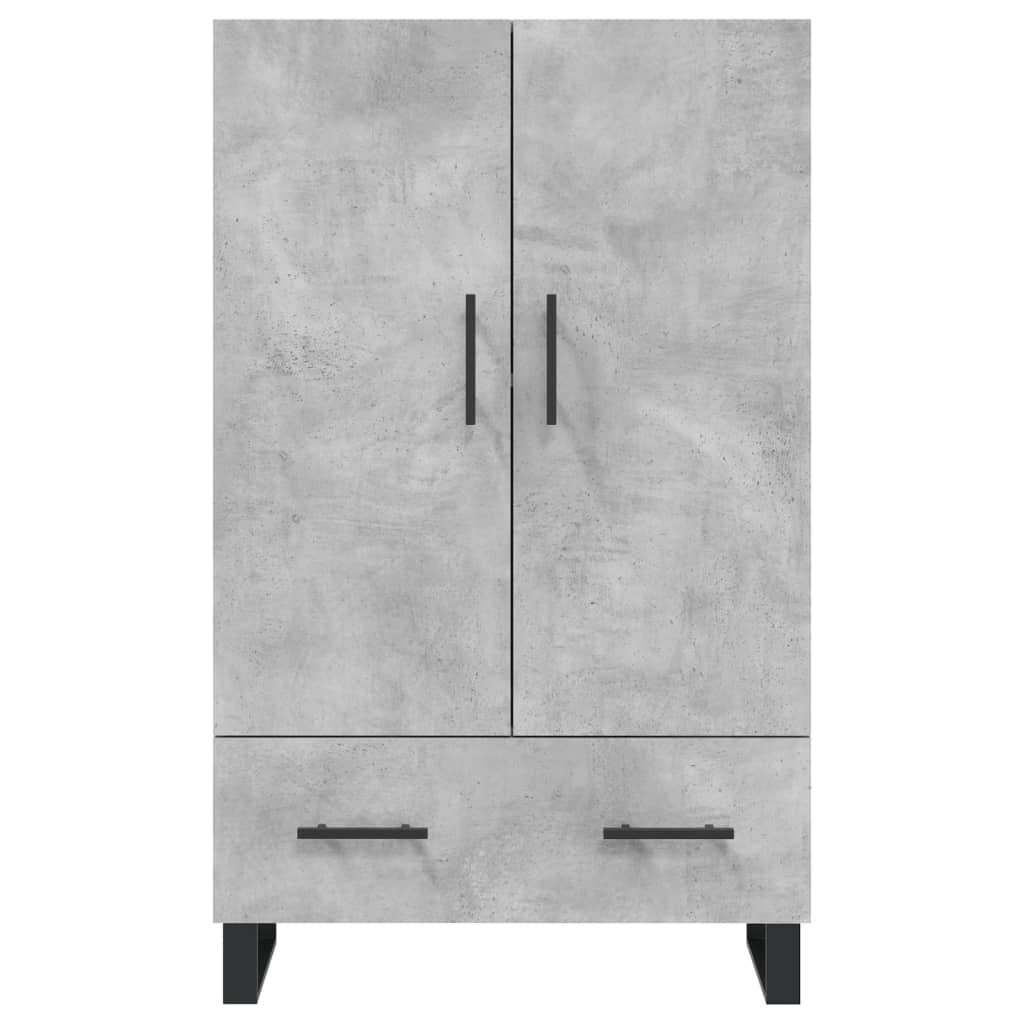 skab 69,5x31x115 cm konstrueret træ betongrå