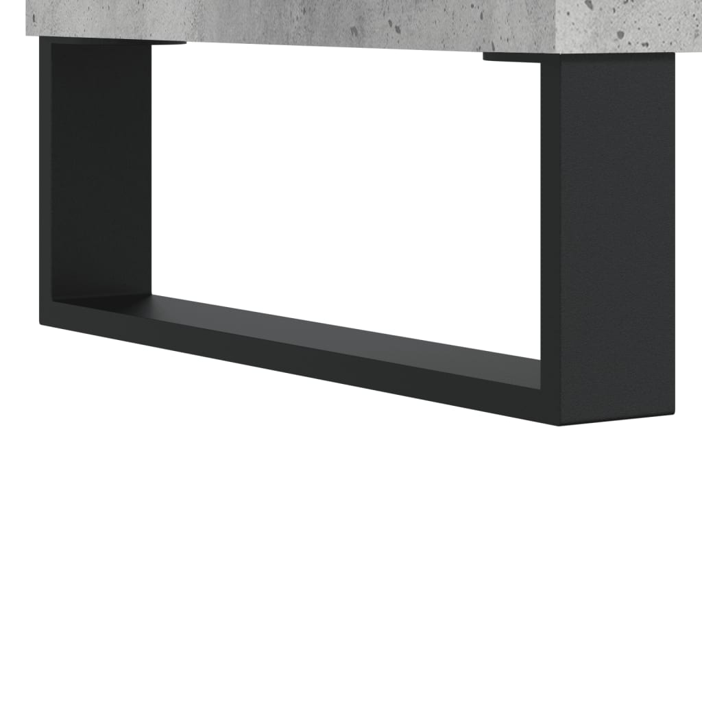 skab 69,5x31x115 cm konstrueret træ betongrå