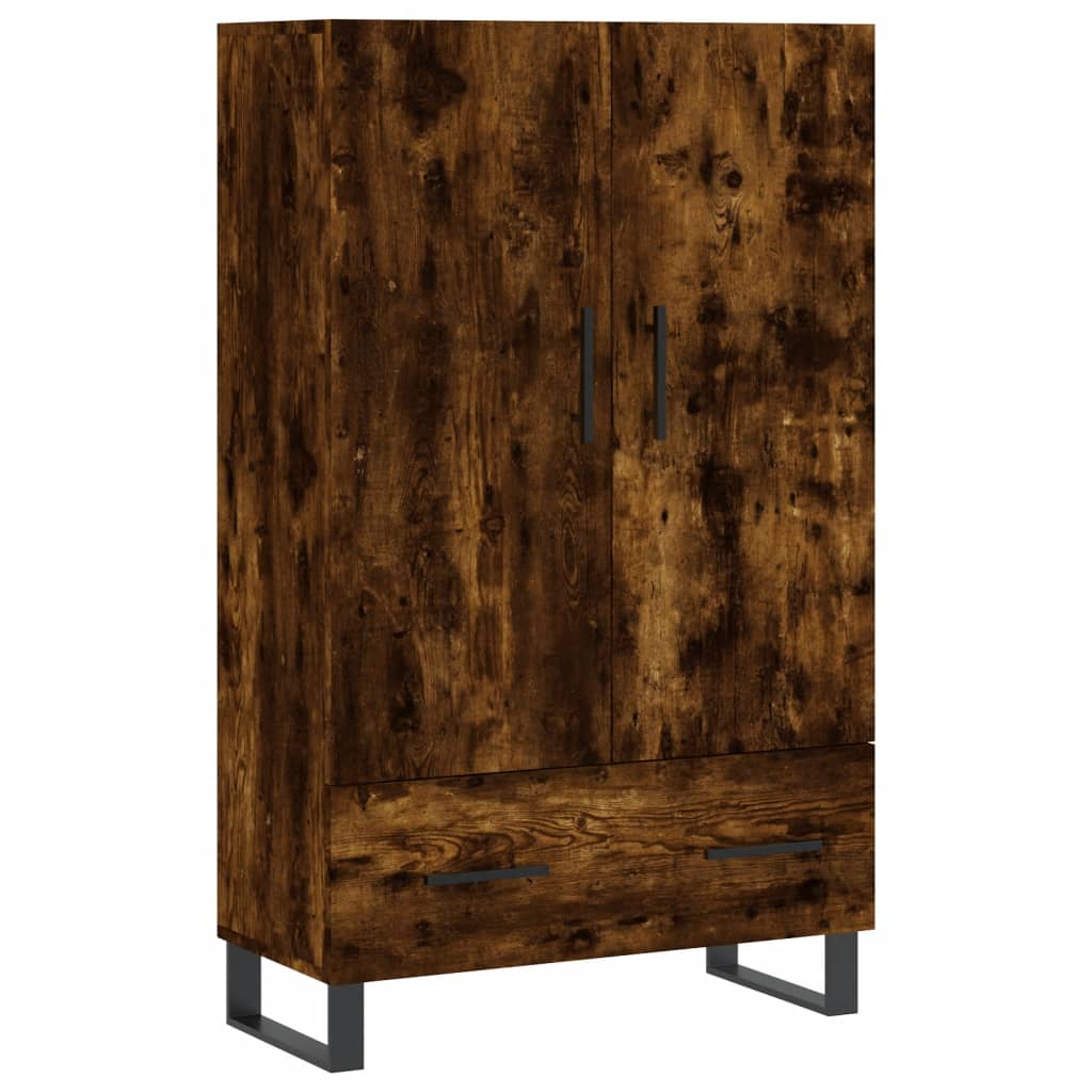 skab 69,5x31x115 cm konstrueret træ røget sonoma-eg