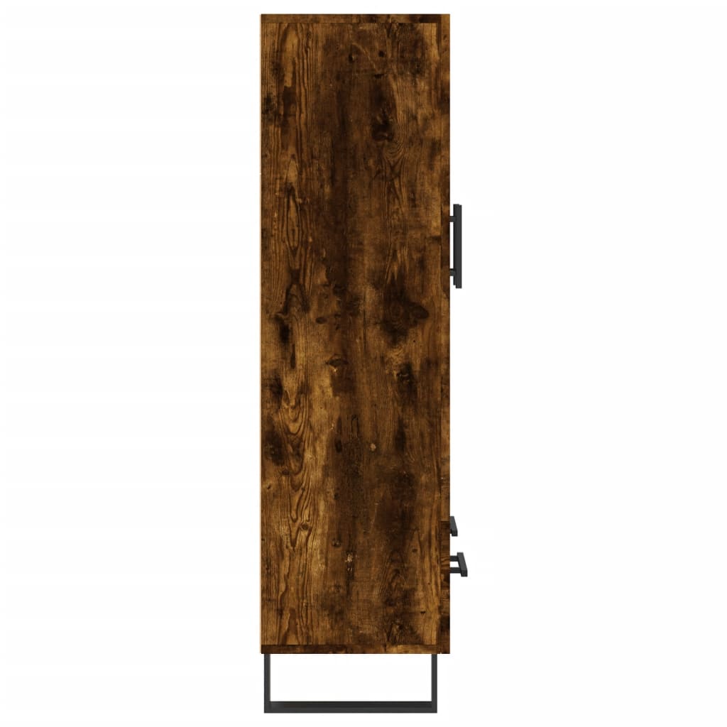 skab 69,5x31x115 cm konstrueret træ røget sonoma-eg