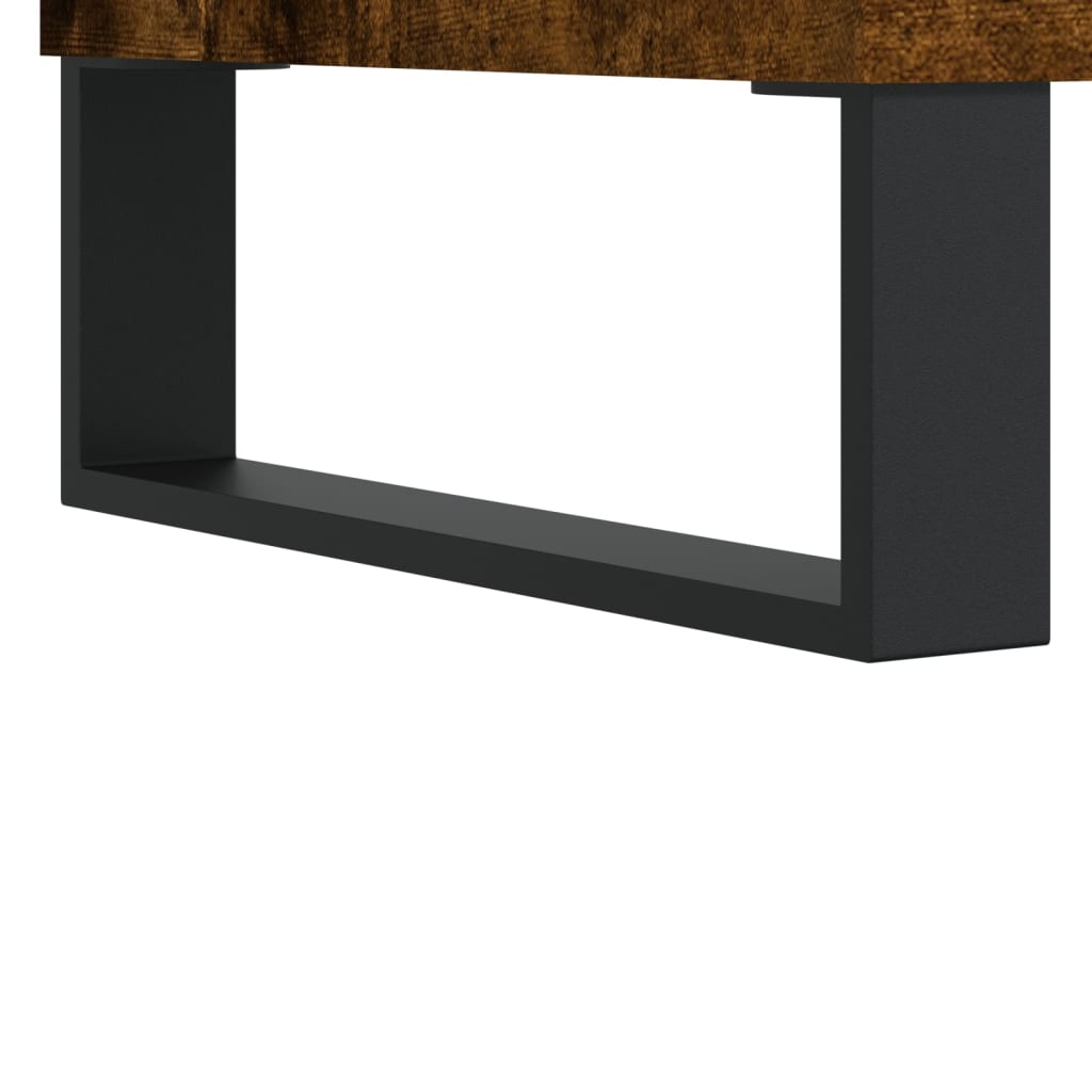skab 69,5x31x115 cm konstrueret træ røget sonoma-eg