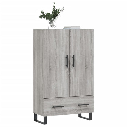 skab 69,5x31x115 cm konstrueret træ grå sonoma-eg
