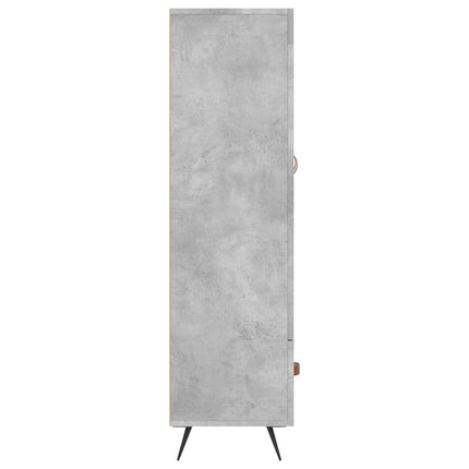 skab 69,5x31x115 cm konstrueret træ betongrå