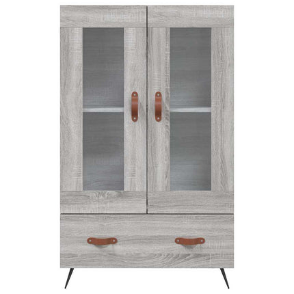 skab 69,5x31x115 cm konstrueret træ grå sonoma-eg