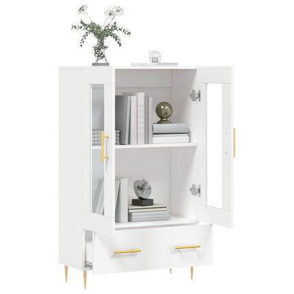 skab 69,5x31x115 cm konstrueret træ hvid
