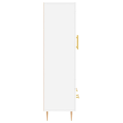 skab 69,5x31x115 cm konstrueret træ hvid