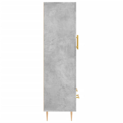 skab 69,5x31x115 cm konstrueret træ betongrå