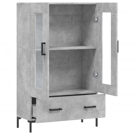 skab 69,5x31x115 cm konstrueret træ betongrå