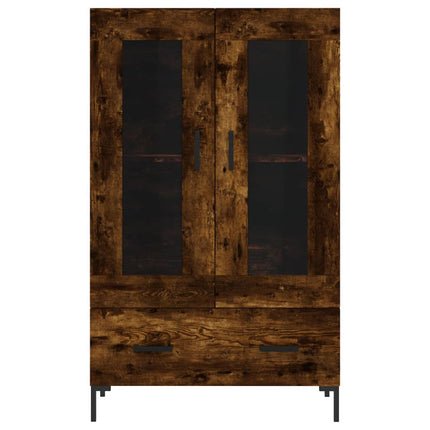 skab 69,5x31x115 cm konstrueret træ røget sonoma-eg