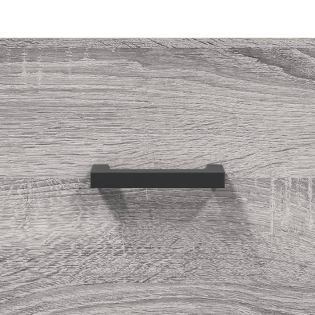 skab 69,5x31x115 cm konstrueret træ grå sonoma-eg