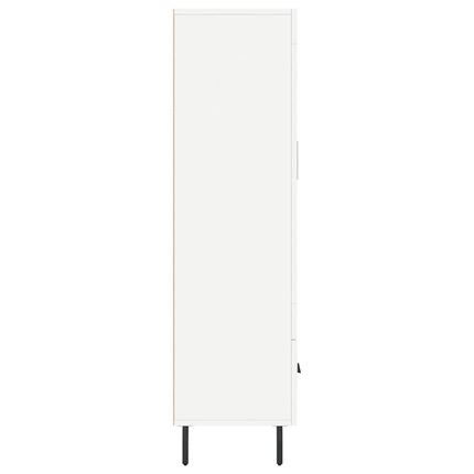 skab 69,5x31x115 cm konstrueret træ hvid