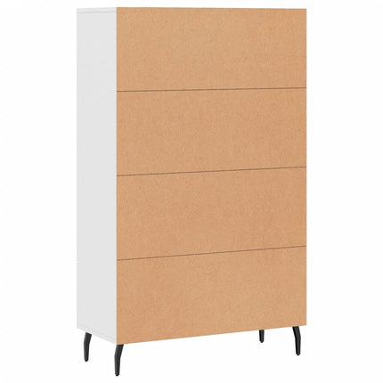 skab 69,5x31x115 cm konstrueret træ hvid