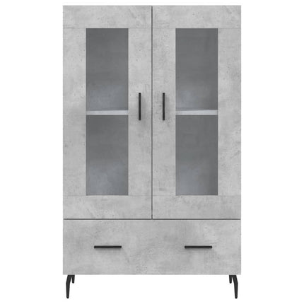 skab 69,5x31x115 cm konstrueret træ betongrå