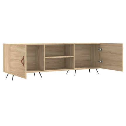 tv-bord 150x30x50 cm konstrueret træ sonoma-eg