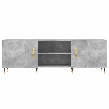 tv-bord 150x30x50 cm konstrueret træ betongrå