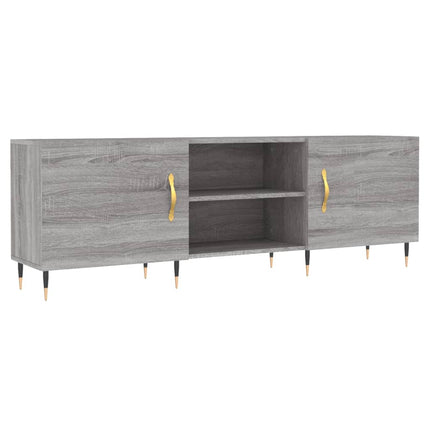 tv-bord 150x30x50 cm konstrueret træ grå sonoma-eg