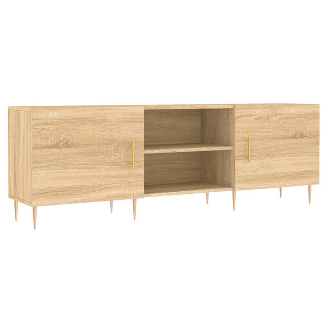 tv-bord 150x30x50 cm konstrueret træ sonoma-eg