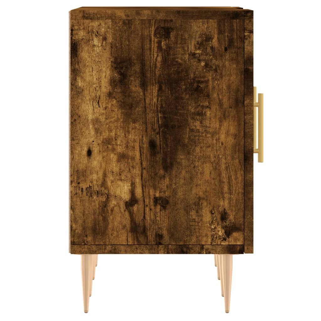 tv-bord 150x30x50 cm konstrueret træ røget egetræsfarve