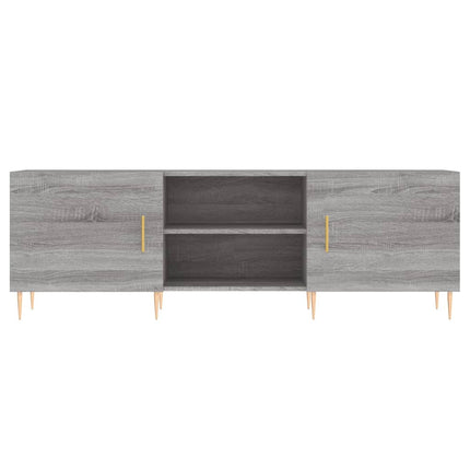 tv-bord 150x30x50 cm konstrueret træ grå sonoma-eg