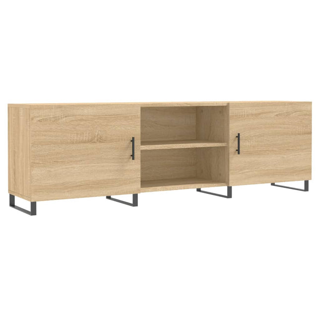 tv-bord 150x30x50 cm konstrueret træ sonoma-eg