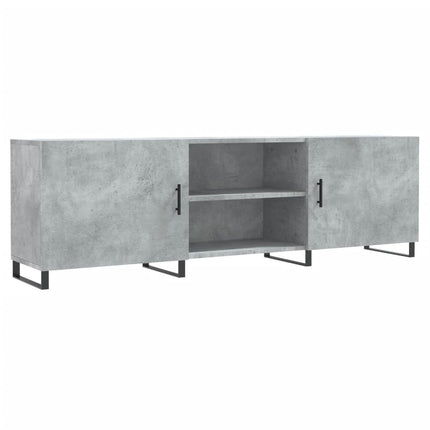 tv-bord 150x30x50 cm konstrueret træ betongrå