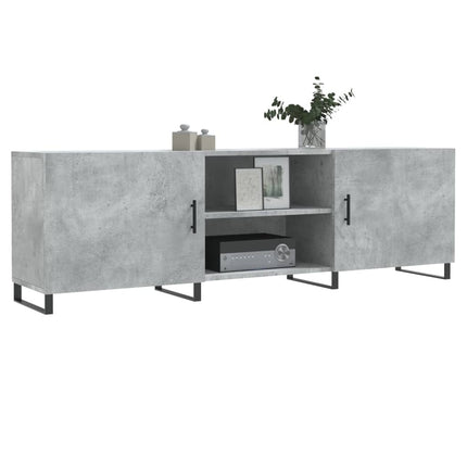 tv-bord 150x30x50 cm konstrueret træ betongrå