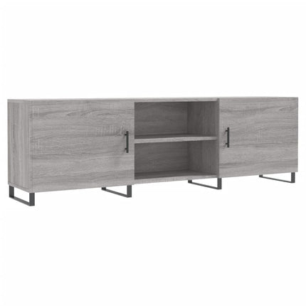 tv-bord 150x30x50 cm konstrueret træ grå sonoma-eg